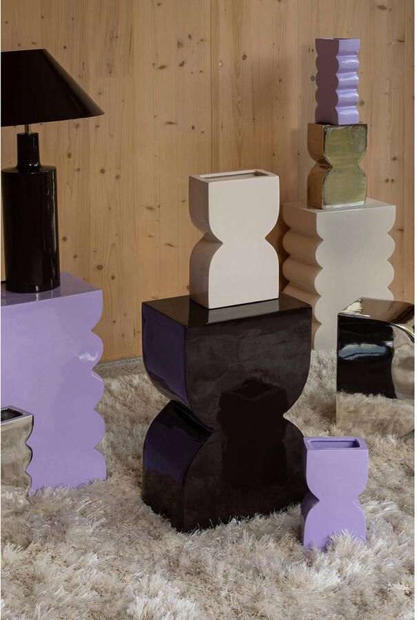 Zuiver Krukje Bijzettafel Curves 30 x 21cm Lila