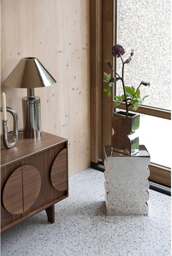 Zuiver Krukje Bijzettafel Curves 30 x 21cm Zilver - Foto 2