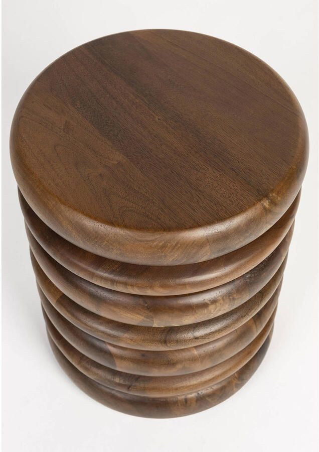 Zuiver Krukje Bijzettafel Disc Mangohout 35cm Bruin - Foto 2