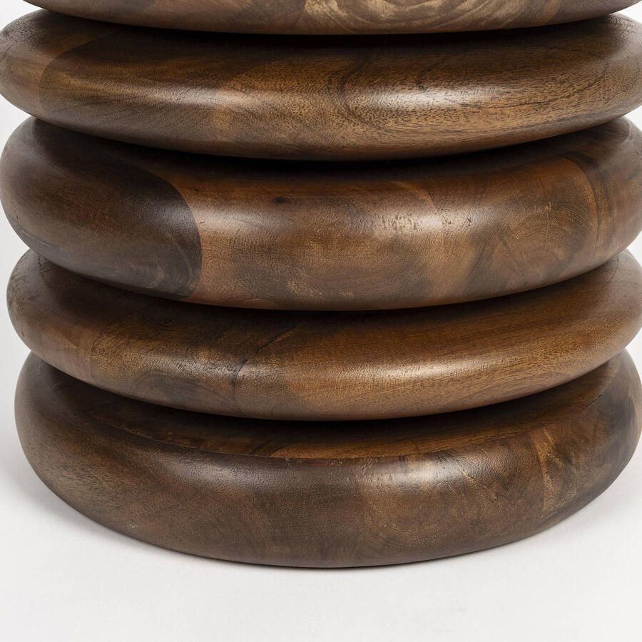 Zuiver Krukje Bijzettafel Disc Mangohout 35cm Bruin