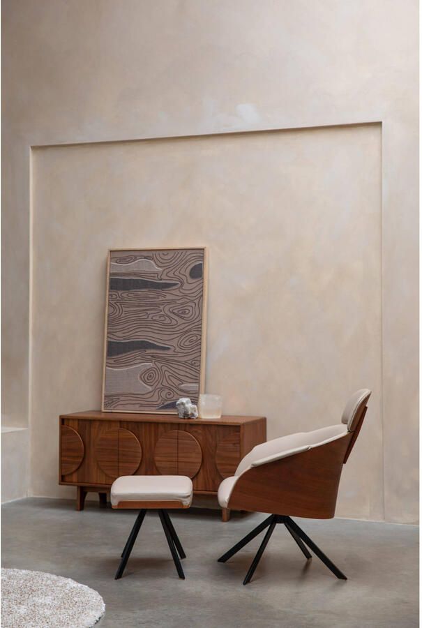 Zuiver Frie Kruk Hocker Beige} - Foto 3