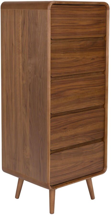 Zuiver Ladekast Rise Walnoot Met 5 laden Bruin