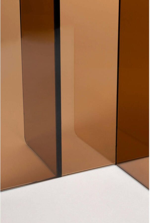 Zuiver Linea Bijzettafel 30x40 cm Glas Bruin - Foto 3