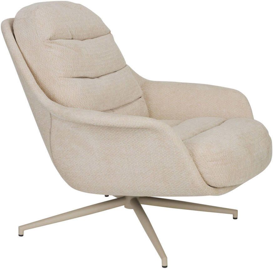 Zuiver Philly Loungestoel| fauteuil Beige - Foto 4