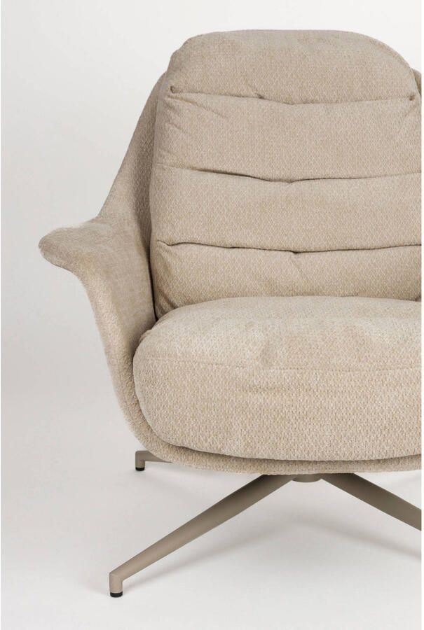 Zuiver Philly Loungestoel| fauteuil Beige - Foto 2