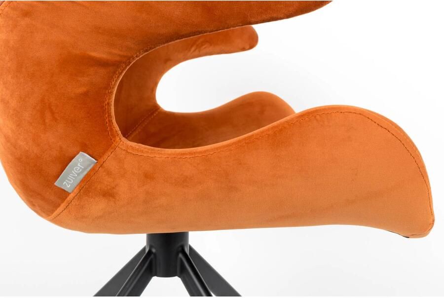 Zuiver Mia Eetkamerstoelen met armleuning Oranje Set van 2 - Foto 5