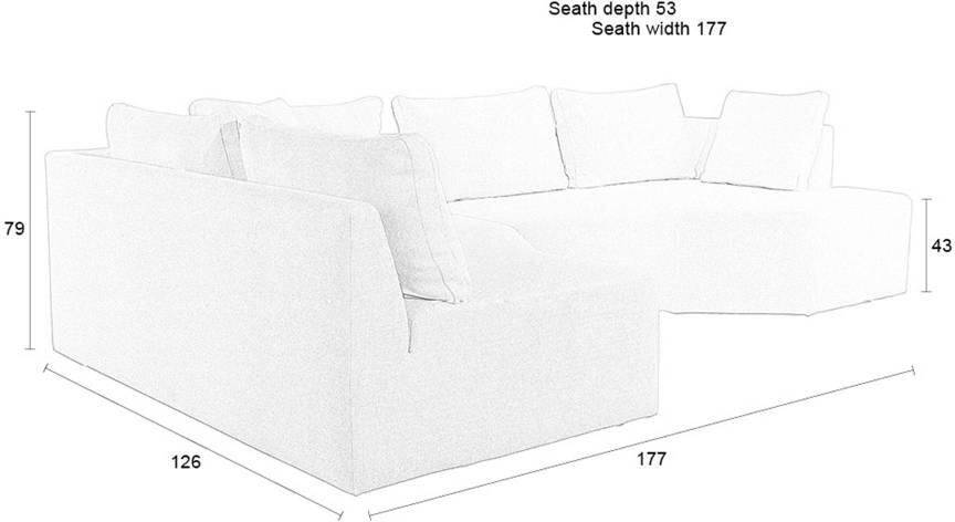 Zuiver Prosper Hoekbank Links Cappuccino| Beige - Foto 2