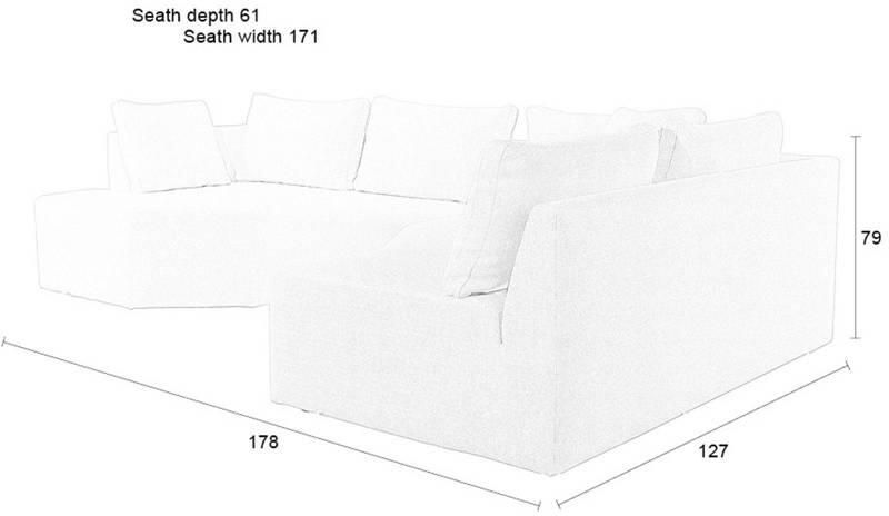 Zuiver Prosper Hoekbank Rechts Cappuccino| Beige - Foto 3