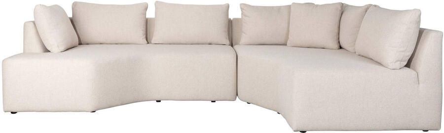 Zuiver Prosper Hoekbank Rechts Sand| Off-white Beige - Foto 3