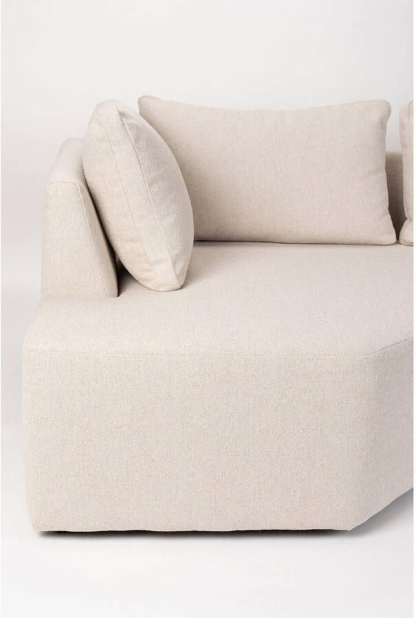Zuiver Prosper Hoekbank Rechts Sand| Off-white Beige