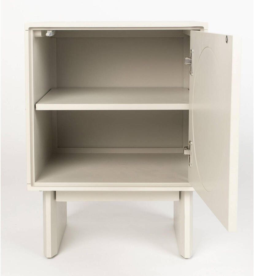Zuiver Bijzettafel Nachtkastje Twin Acaciahout 44 x 40cm Beige - Foto 2
