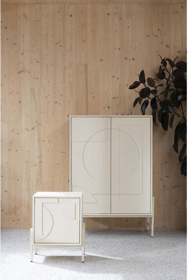 Zuiver Nachtkastje Faces Eikenhout 45 x 35cm Beige - Foto 2