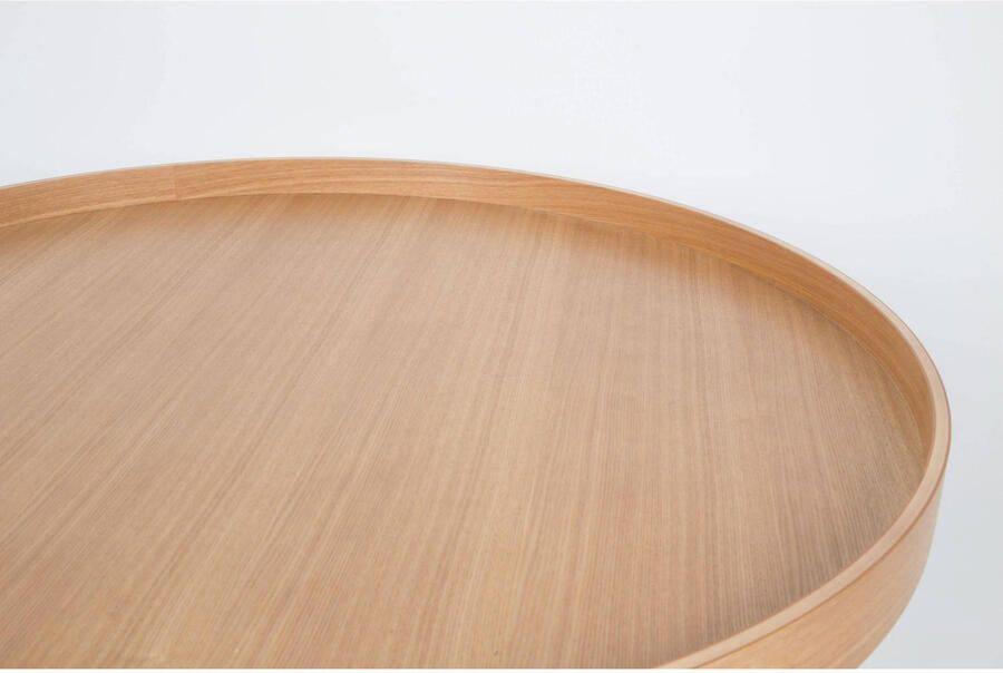 Zuiver Oak Tray Bijzettafel Rond 78 cm Eikenhout Bruin} - Foto 3