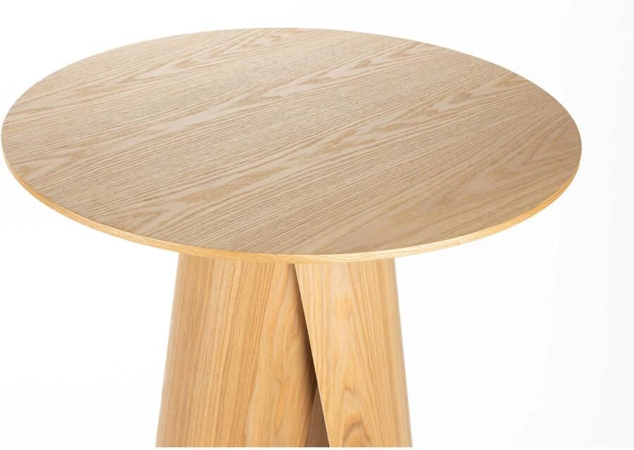 Zuiver rechthoekige houten eettafel Fleur 70x70 cm naturel - Foto 3