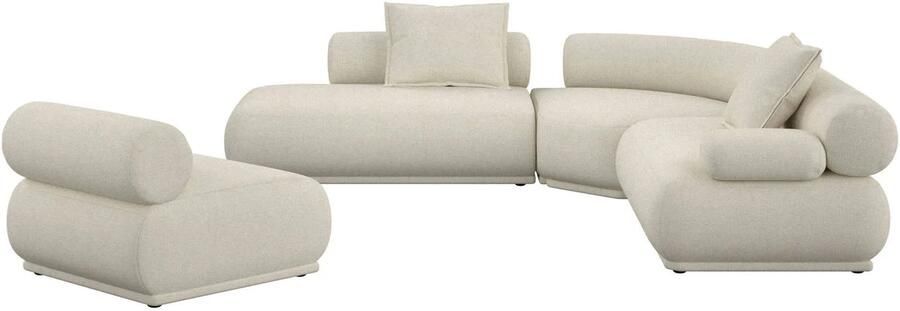Zuiver Rembrandt 7 5-Zitsbank Rechts Beige - Foto 4