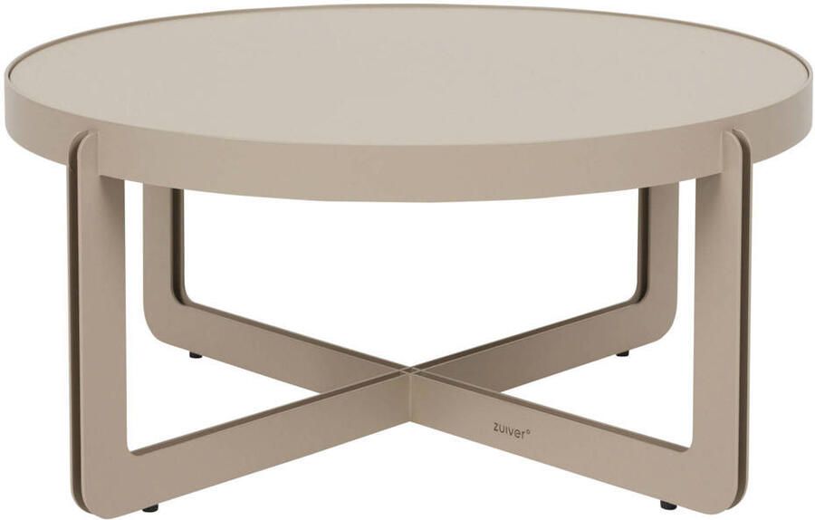 Zuiver Centre Salontafel Rond 68 cm Beige - Foto 4