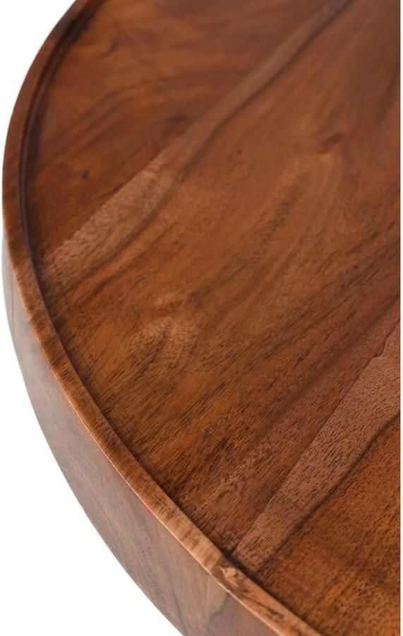 Zuiver Floss Salontafel Rond 60 cm Holz Walnootkleur Bruin - Foto 2