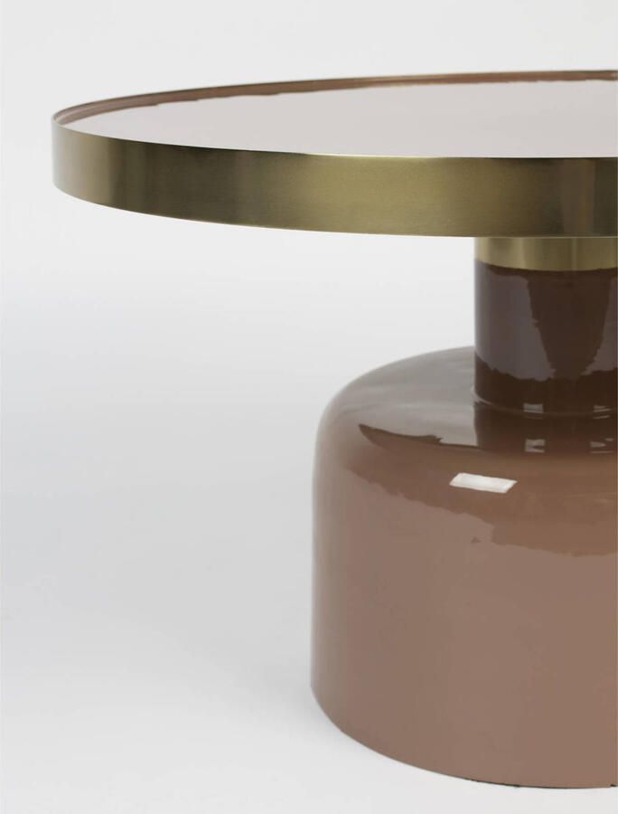 Zuiver Glam Salontafel Rond 60 cm Roze Goud - Foto 2