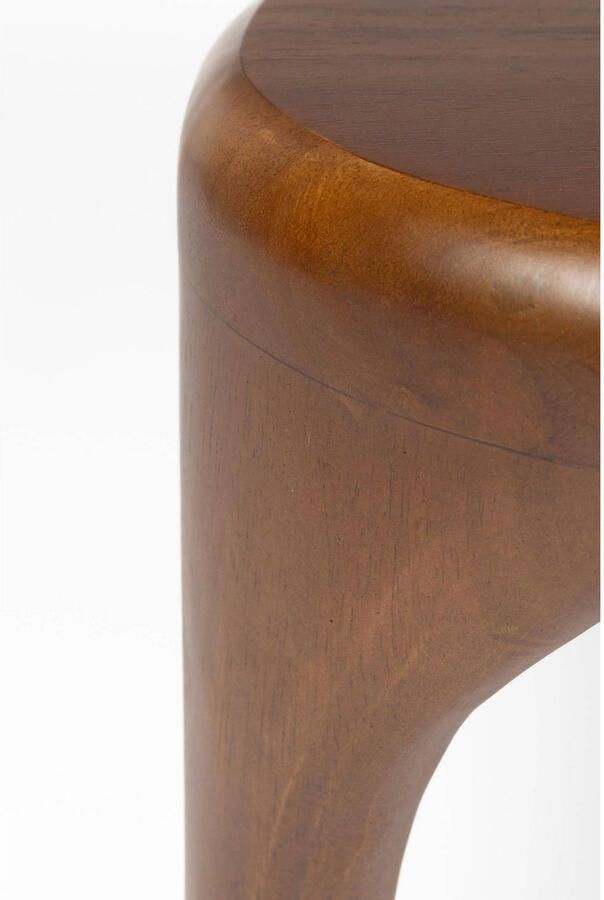 Zuiver Organische Salontafel Isla Walnoot en rubberhout Set van 2 stuks