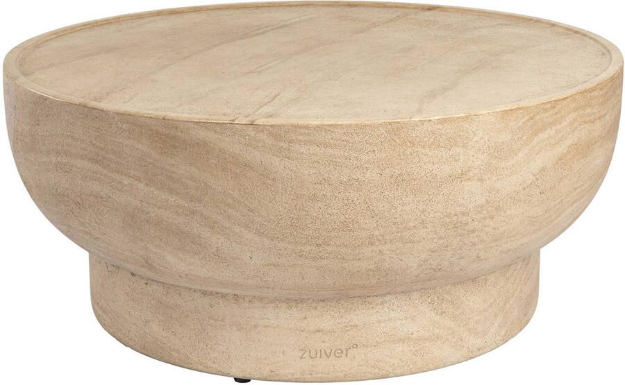 Zuiver Ronde Salontafel Noble Travertinlook 80cm Beige - Foto 3