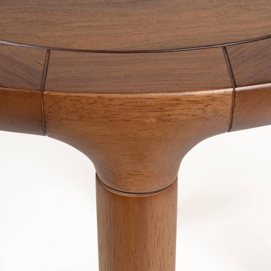 Zuiver Storm Salontafel Rond 60 cm Hout Walnoot Bruin} - Foto 3