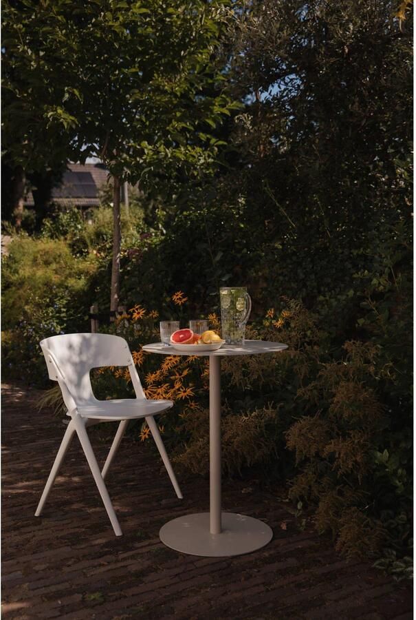 Zuiver Snow Bistrotafel Rond 57 cm Metaal Beige - Foto 3