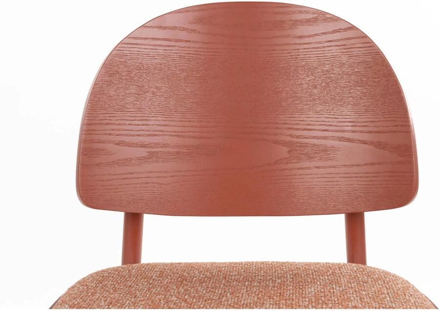 Zuiver Sunrise Eetkamerstoelen Hout Rood Set van 2 - Foto 2