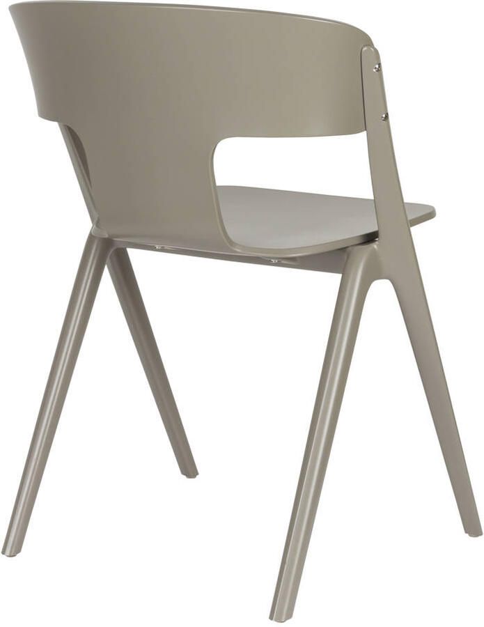 Zuiver Horizon Tuinstoelen Taupe Set van 4