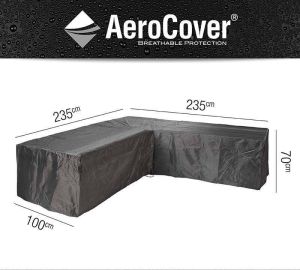 AeroCover Loungesethoes hoek 235x235x100x70 cm