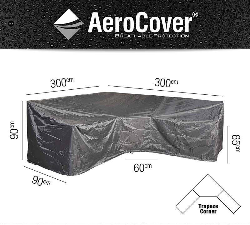 AeroCover Loungesethoes L Trapeze 300x300x90x65 90
