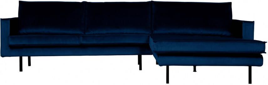 BePureHome Chaise Longue Rechts Rodeo Velv. D.Blue