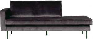 BePureHome Daybed Rodeo Left Velvet Antraciet