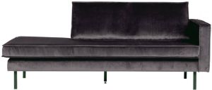 BePureHome Daybed Rodeo Right Velvet Antraciet