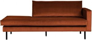 BePureHome Daybed Rodeo Right Velvet Roest