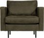 BePureHome Rodeo Classic Fauteuil Recycle Leer Army 83x98x88 - Thumbnail 1