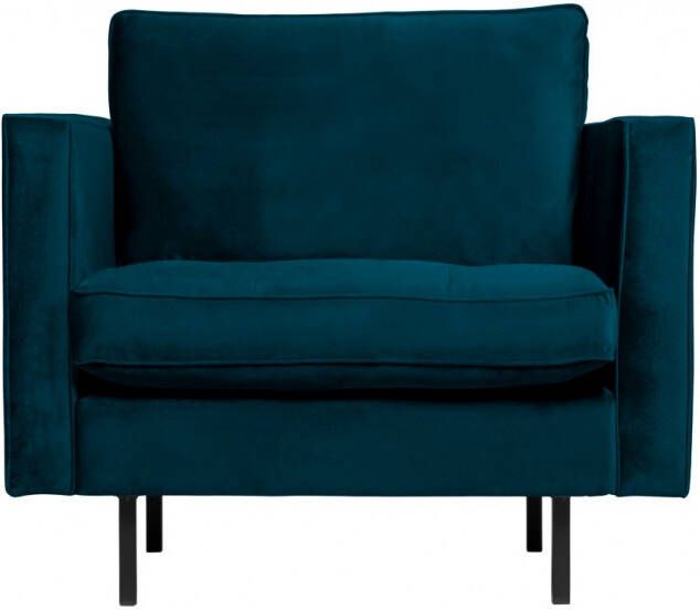 BePureHome Fauteuil Rodeo Classic Velvet Blue