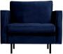 BePureHome RODEO CLASSIC FAUTEUIL VELVET DARK BLUE NIGHTSHADE - Thumbnail 1