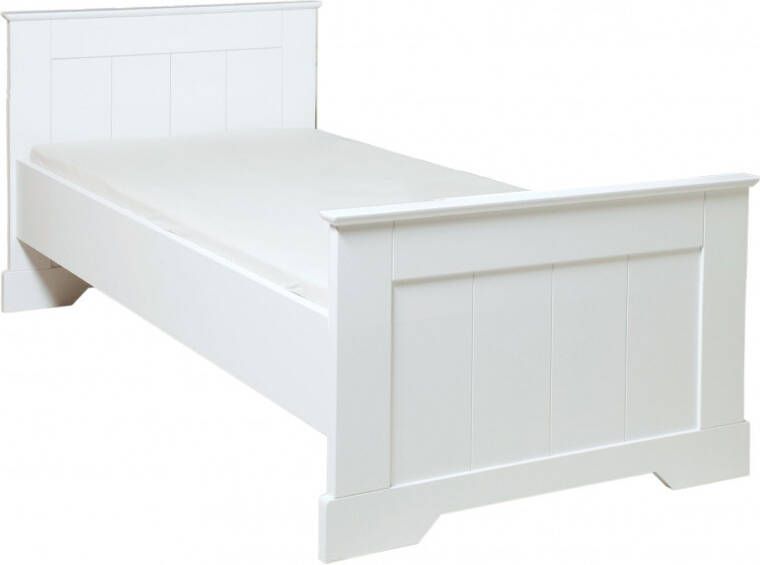 Bopita bed met hoog hoofdeinde wit Narbonne (90x200 cm) - Foto 1