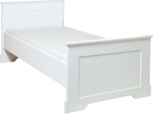 Bopita bed met hoog hoofdeinde wit Narbonne (90x200 cm)