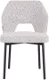 Must Living Side chair Bloom 82x54x57 cm bouclé light grey - Thumbnail 1