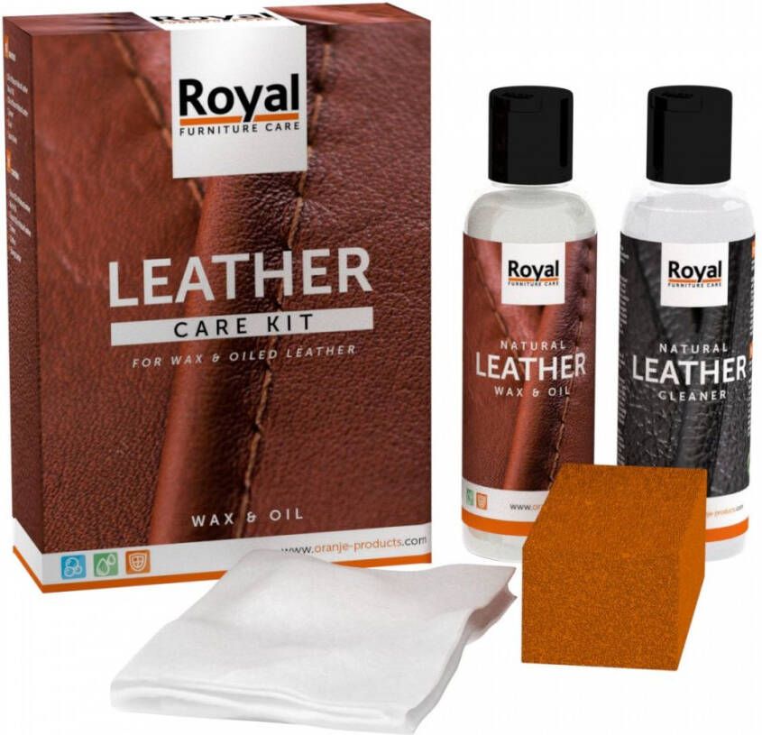 Oranje Furniture Care Leather Care Kit Wax & Oil - Foto 2