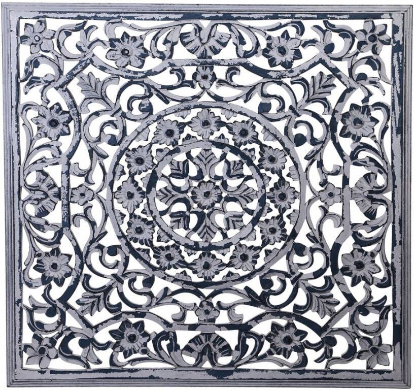 PTMD Square Panel Carf Viane White Antique M