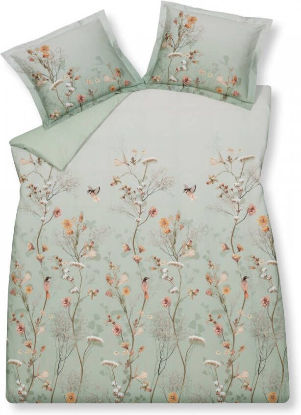 Vandyck Dekbedovertrek COTTON BLOOM Smoke Green 200x220 cm