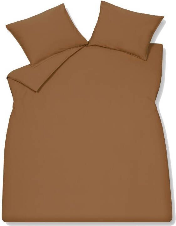 Vandyck Washed Cotton Dekbedovertrek 140 x 220 cm Cognac