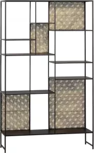 BePureHome Framed Vakkenkast Metaal Antique Brass 185x110x35