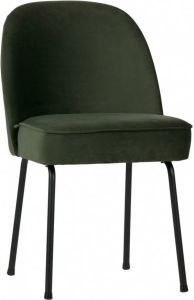 Woonexpress BePureHome Stoel Disseldorp Groen Velvet Onyx (donkergroen) 83x50x57cm (hxbxd)