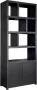 Woonexpress Vakkenkast 5 Vak Osaka Hout Zwart 90 x 220 x 40 cm (BxHxD) - Thumbnail 1