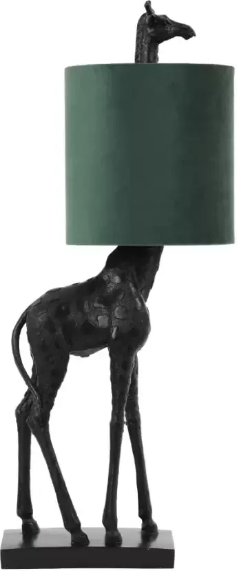 Light & Living Tafellamp Giraffe 68cm Donkergroen Velvet