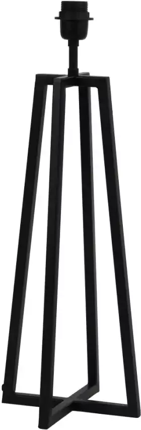 Light & Living Tafellamp Miley 56cm Mat Zwart (excl. kap)