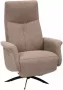 Woonexpress Relaxfauteuil Dirksland Bruin Stof Bruin 109x74x75cm (hxbxd) - Thumbnail 1